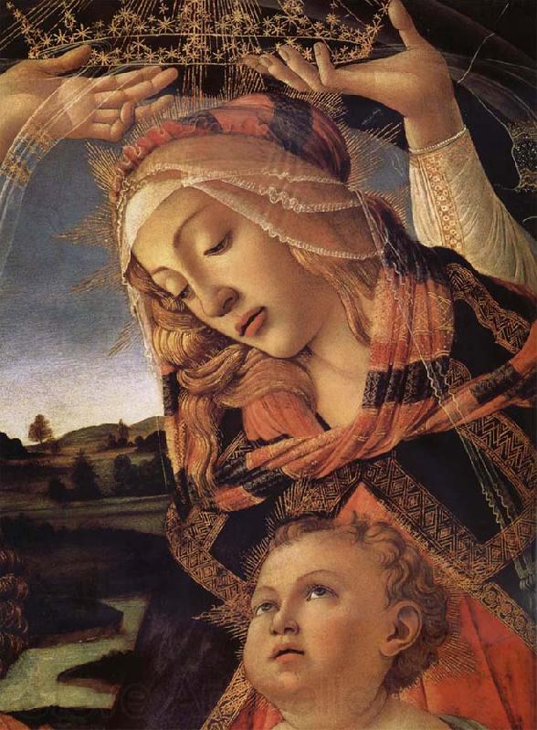 Sandro Botticelli The Madonna and the Nino with angeles Norge oil painting art